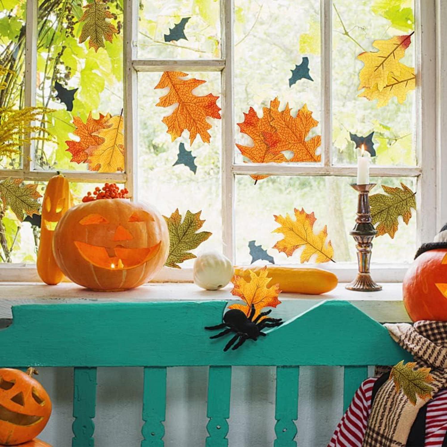 Künstliche Herbstblätter 25 Stück für Herbstbasteleien und