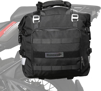 Motorrad Satteltasche 20L Wasserdicht Gepäcktasche Schwarz
