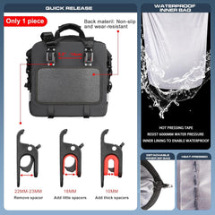 Motorrad Satteltasche 20L Wasserdicht Seitentasche
