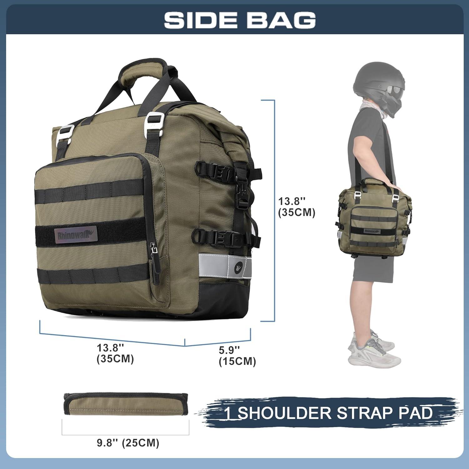 Motorrad Satteltasche 20L Wasserdicht Motor Seitentasche Gepäcktasche