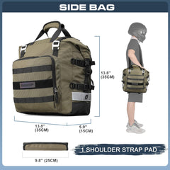 Motorrad Satteltasche 20L Wasserdicht Motor Seitentasche Gepäcktasche