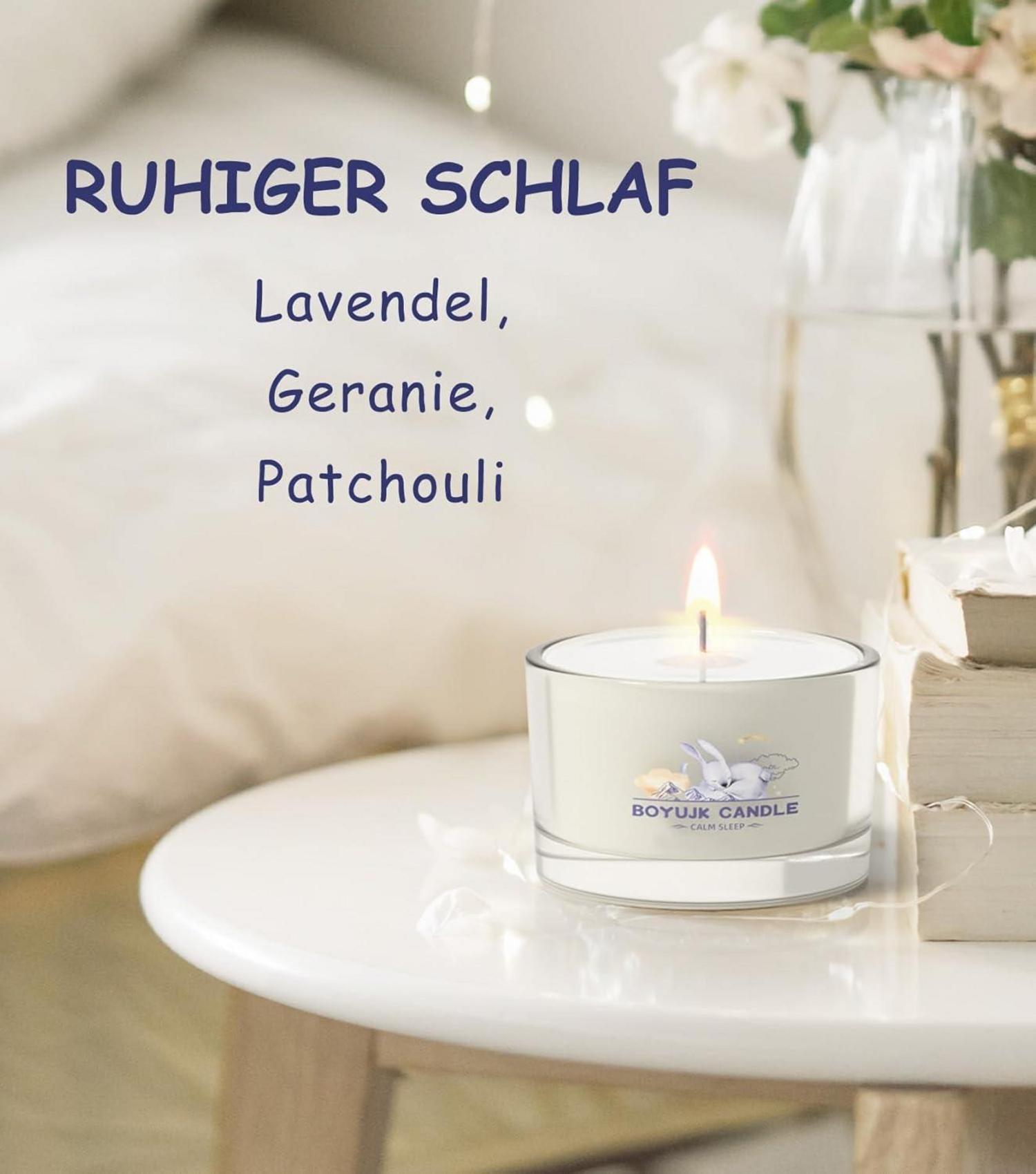 Schlaf Duftkerzen Lavendel Kamille Entspannung Frauen