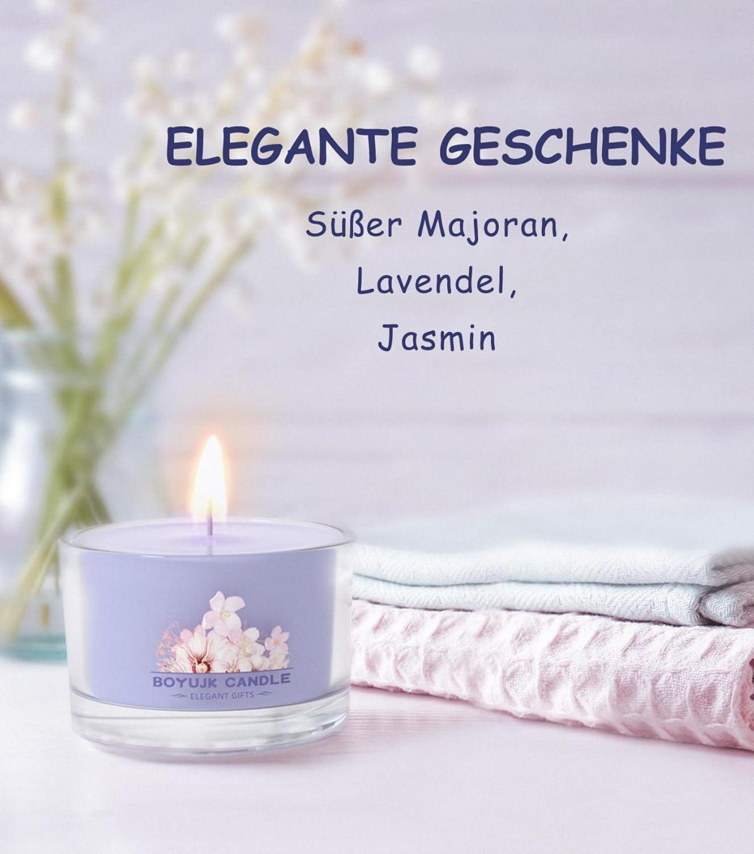 Duftkerzen Geschenkset für Frauen Lavendel Vanille 3er Set