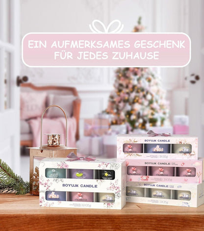 Duftkerzen Geschenkset für Frauen lavendel vanille 3er Set