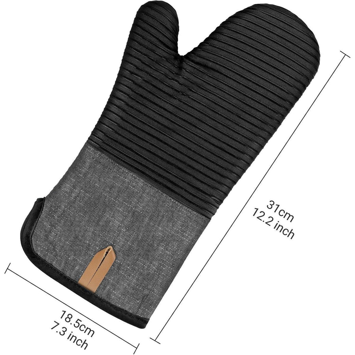 Ofenhandschuhe Set mit Topflappen – Rutschfest & Hitzebeständig