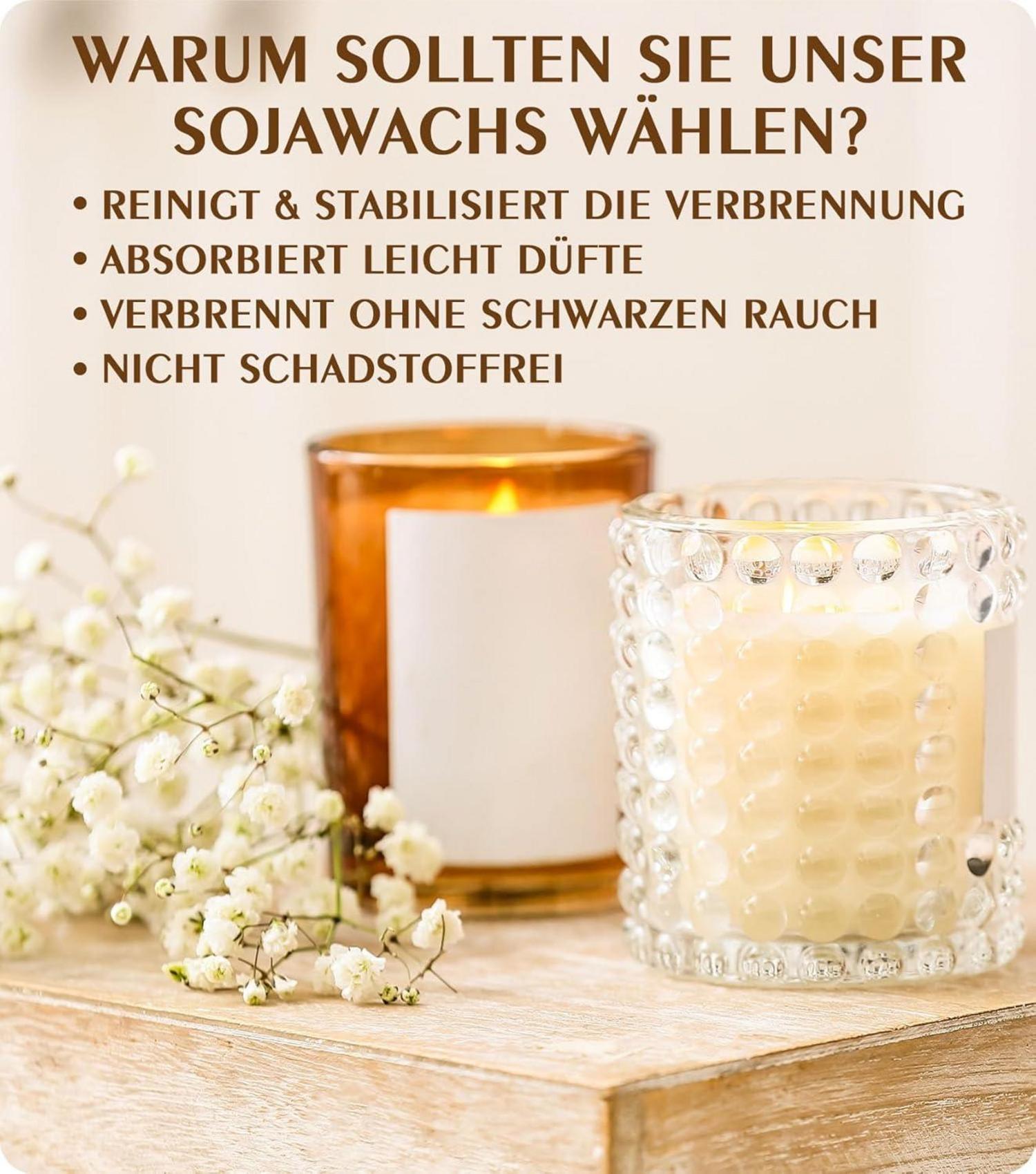 Sojawachs Kerzenherstellung BOYUJK Natürlich 100% biologisch 200g