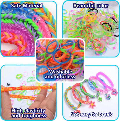 Loom Bänder Set Gummibänder Kinder Basteln Armbänder Gummi
