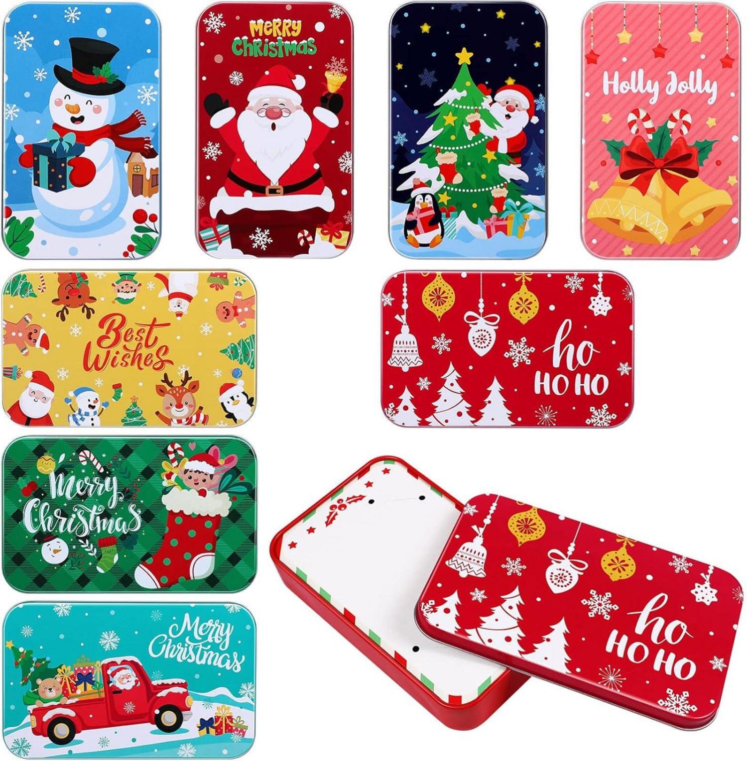 Weihnachtsgeschenkkartenboxen 8tlg. mit verschiedenen Designs