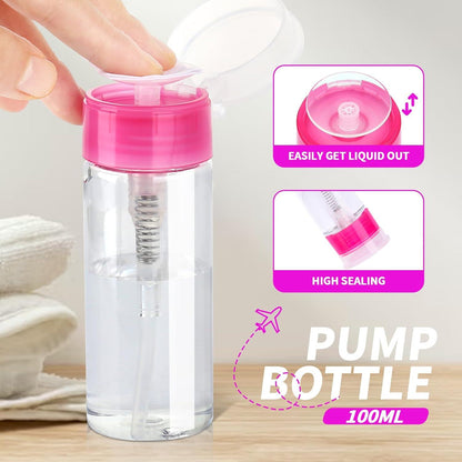 Nagellackentferner Werkzeuge Set Nagel Clips Wattepads Gelnägel Edelstahl Feile