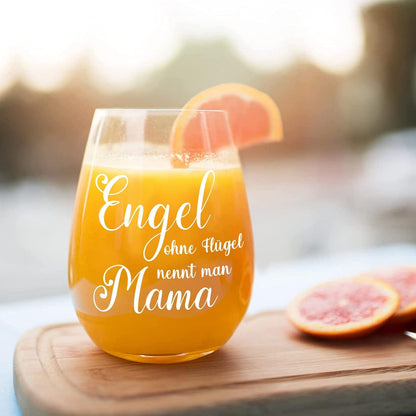 Weinglas Engel ohne Flügel Mutter Mama Geschenk 450ml