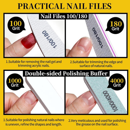 Professionelles Maniküre Set Nagelfeilen Buffer Eckenheber