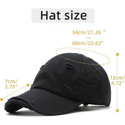 Durio Baseball Cap Damen Herren Vintage Baumwolle Verstellbar
