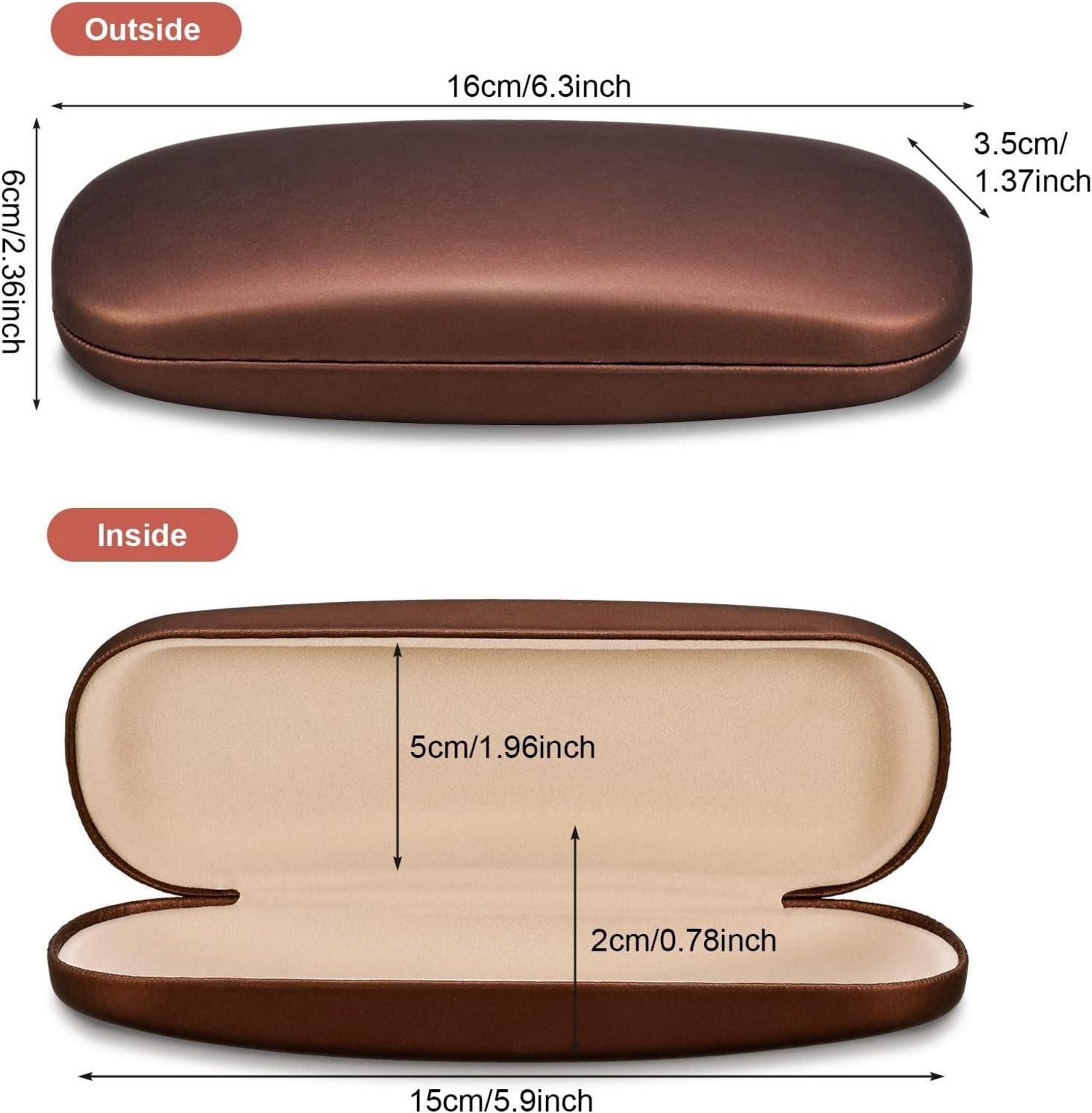 3er Set Hardcase Brillenetui Hartschale Lesebrille Box Brillenhülle