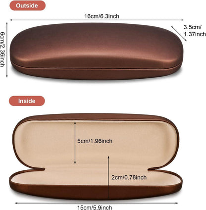 3er Set Hardcase Brillenetui Hartschale Lesebrille Box Brillenhülle