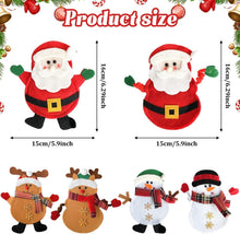 Weihnachts Bestecktasche Set, Tischdeko Rentier Schneemann