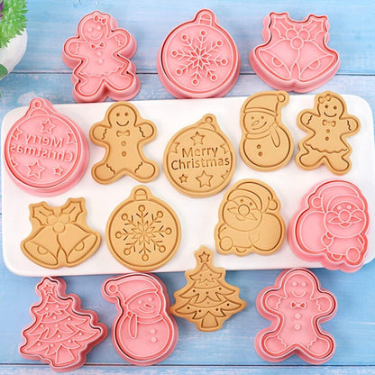 Weihnachts-Ausstechformen und Stempel Set für Weihnachten