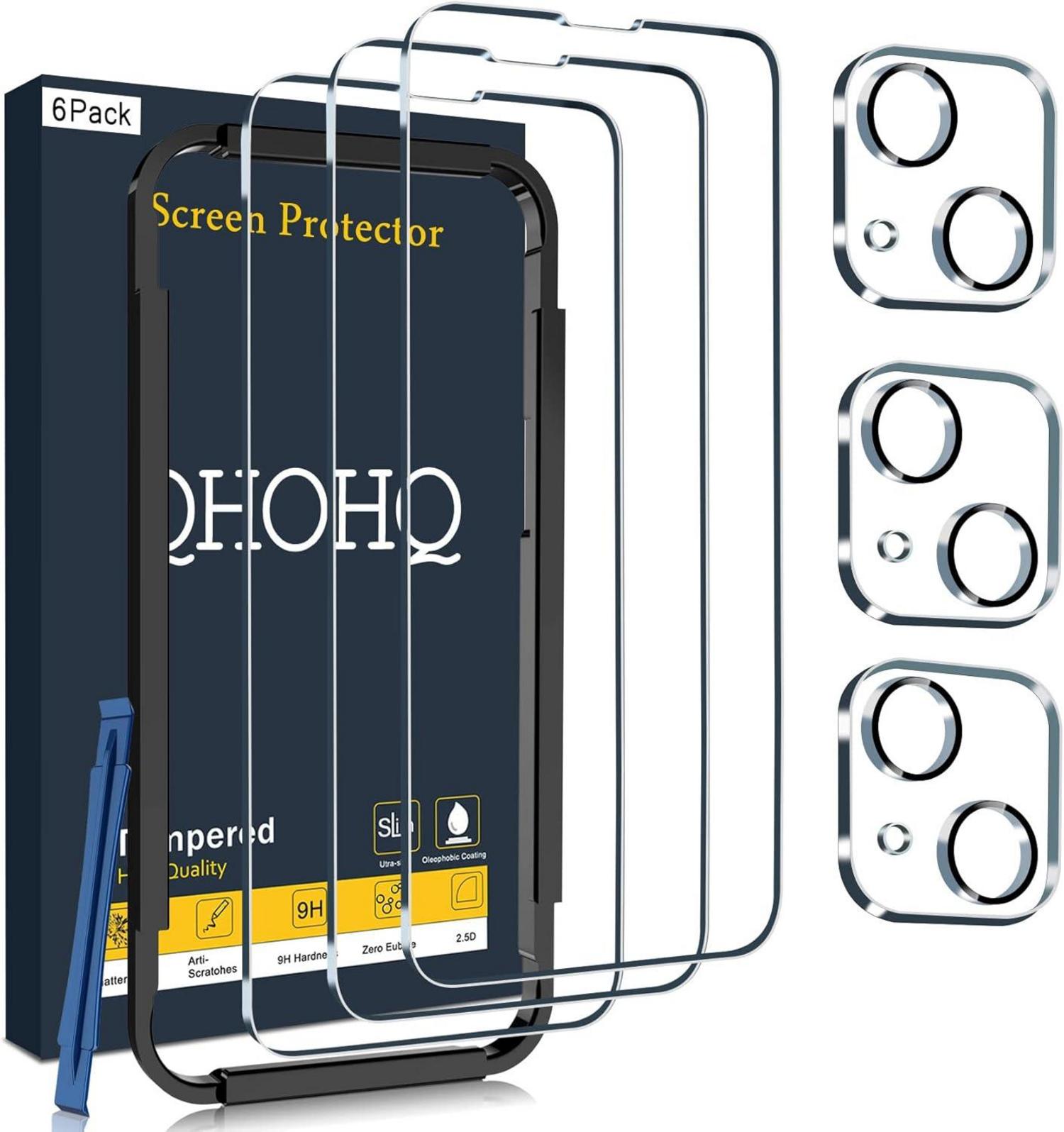 3er Pack Panzer Schutz Glas für iPhone 14 Plus 6.7 Zoll Kamera
