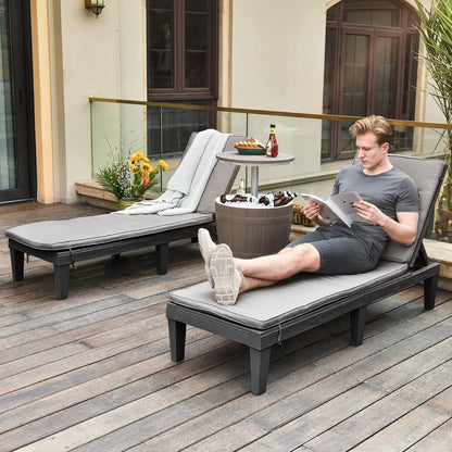YITAHOME Sonnenliege Gartenliege wasserdicht verstellbare