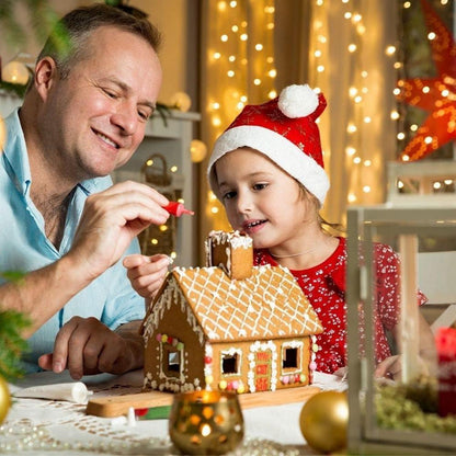 Weihnachtskeksausstecher Set Edelstahl Lebkuchenhaus Rentier Schlitten