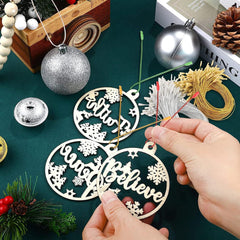 Surflyee 200 Stück Haken Weihnachtsbaumschmuck Christbaumkugel Silber
