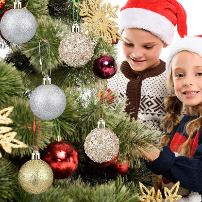 200 Stück Weihnachtsbaumschmuck Haken Christbaumkugel Aufhänger Rot