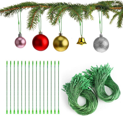 Weihnachtsdekorationshaken Set 200 Stück Grüne Kugelanhänger