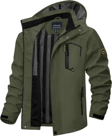 Outdoorjacke Leicht Wasserabweisend Wanderjacke mit Abnehmbarer Kapuze