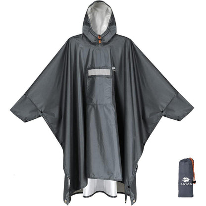 Leichter Wasserdichter Regenponcho mit Kapuze für Outdoor & Camping