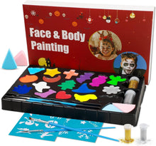 Kinderschminke Set 17 Farben Halloween Gesichts- und Körperfarben