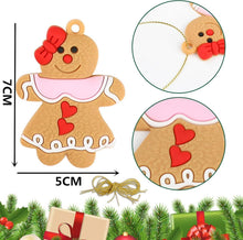 Surflyee Lebkuchenmann Christbaumanhänger, 12er Set mit