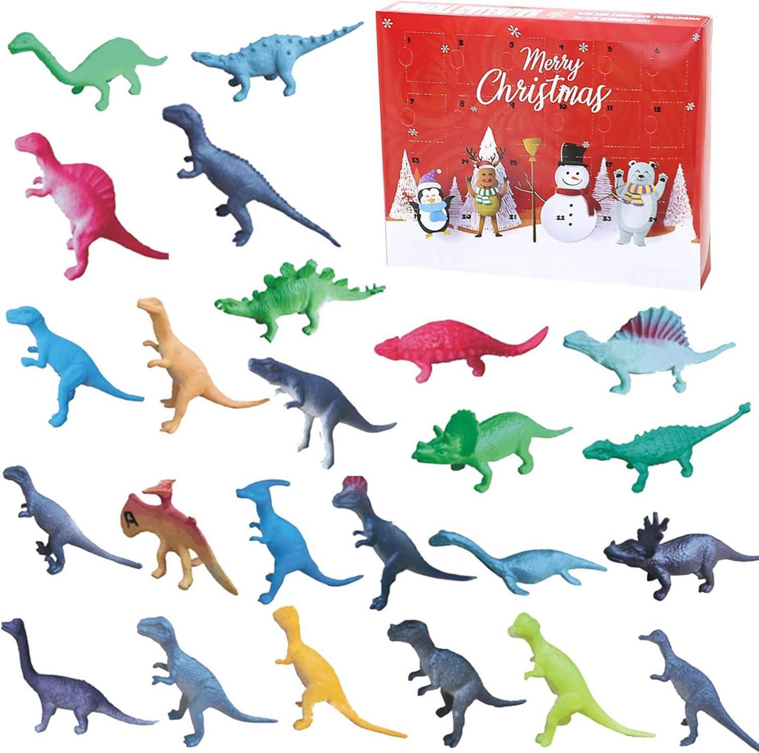 Adventskalender Dinosaurier 24-teilig Weihnachtskalender 2023 Kinder