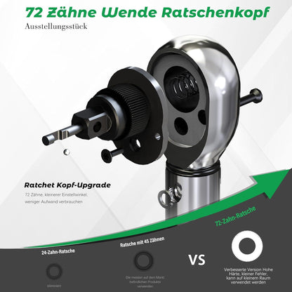 Drehmomentschlüssel Fahrrad 21-tlg 1/4 Zoll 2-24 Nm