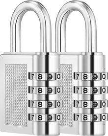 Zahlenschloss Vorhängeschloss 4 Stellig Wetterschutz 2er Set