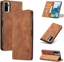 Leder Handyhülle mit Kartenfach für Xiaomi Redmi Note 10 4G