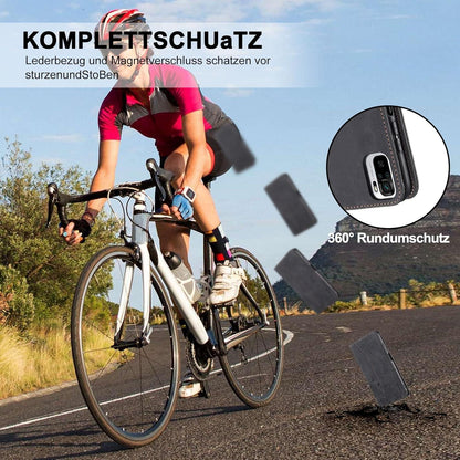 Kompatibel mit Xiaomi Redmi Note 10 4G Lederhülle Magnet Klapphülle