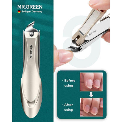 Hochwertiges 9-teiliges Maniküre-Set aus Edelstahl mit Etui