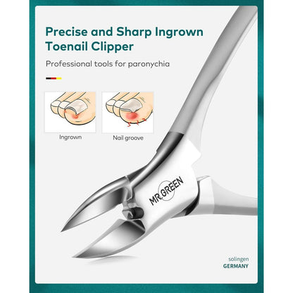 Hochwertiges 9-teiliges Maniküre-Set aus Edelstahl mit Etui