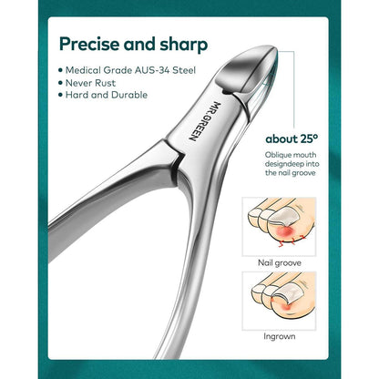 Maniküre Set 8 in 1 Edelstahl Nagelset mit Ledertasche