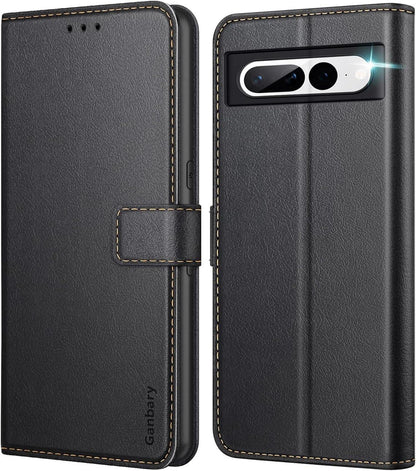 Handyhülle für Google Pixel 7 Pro - Premium Leder Klapphülle mit