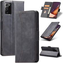 Samsung Galaxy Note 20 Hülle Leder mit Ständer und Kartenfach