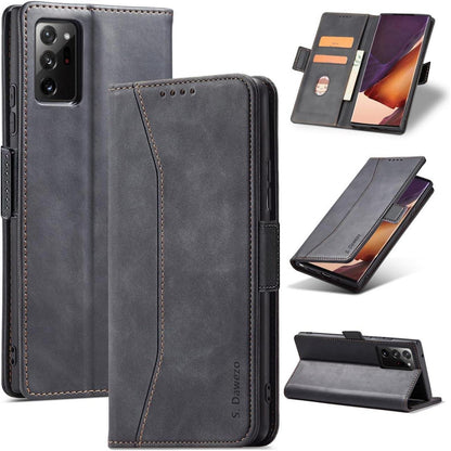 Samsung Galaxy Note 20 Hülle Leder mit Ständer und Kartenfach