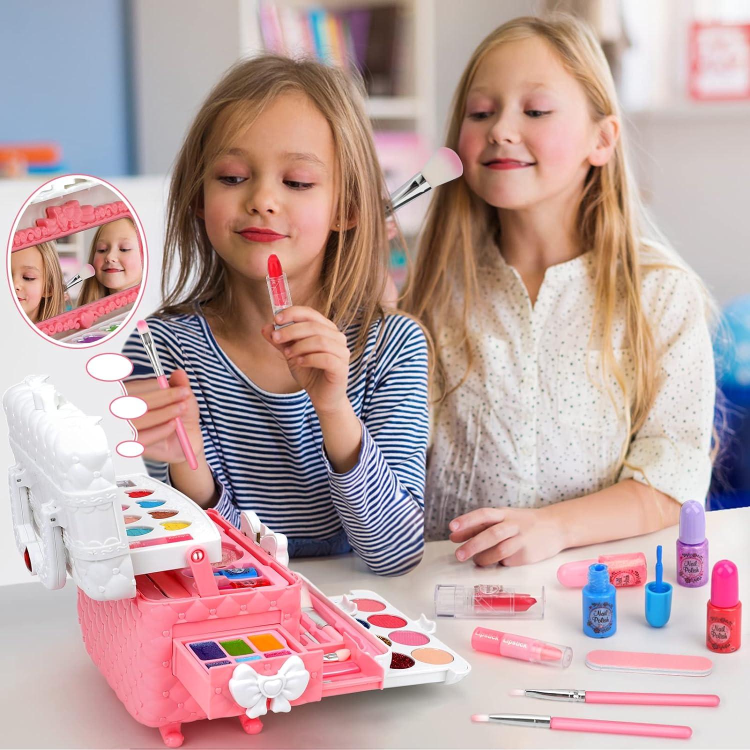 Kinderschminke Set Mädchen 55-teilig Haltbare Farben