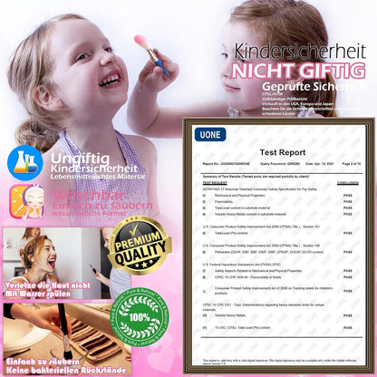 Kinder Make-Up Set 57-teilig Schminkkoffer Mädchen Geschenke 4-12