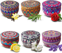 Duftkerzen Set 6PCS Sojawachs Aroma Aromatherapie Kerzen Feminin Yoga