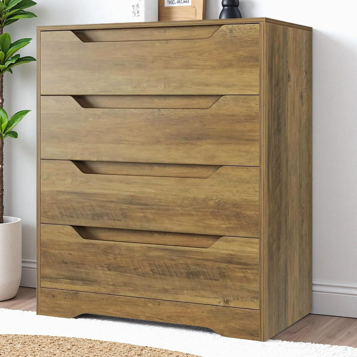 Kommode mit 4 Schubladen – Braun, Schlafzimmer Sideboard