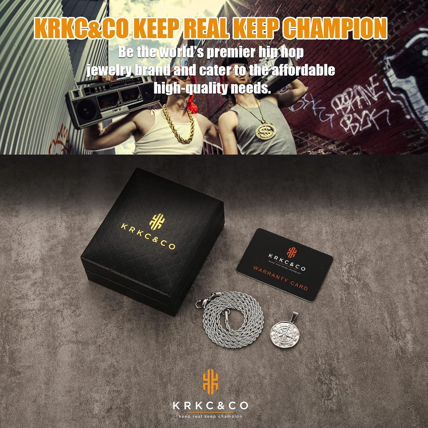Kompass Kette Herren Silber Windrose Anhänger Edelstahl 2,5mm 55,9cm