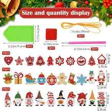Doppelseitige Diamond Painting Weihnachtsanhänger DIY-Set 30
