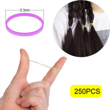 250er Pack Mini Elastische Haargummis für Frauen Mädchen