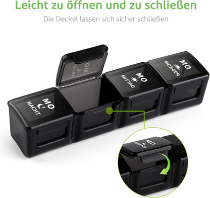 Opret Tablettenbox 7 Tage 4 Fächer BPA-frei