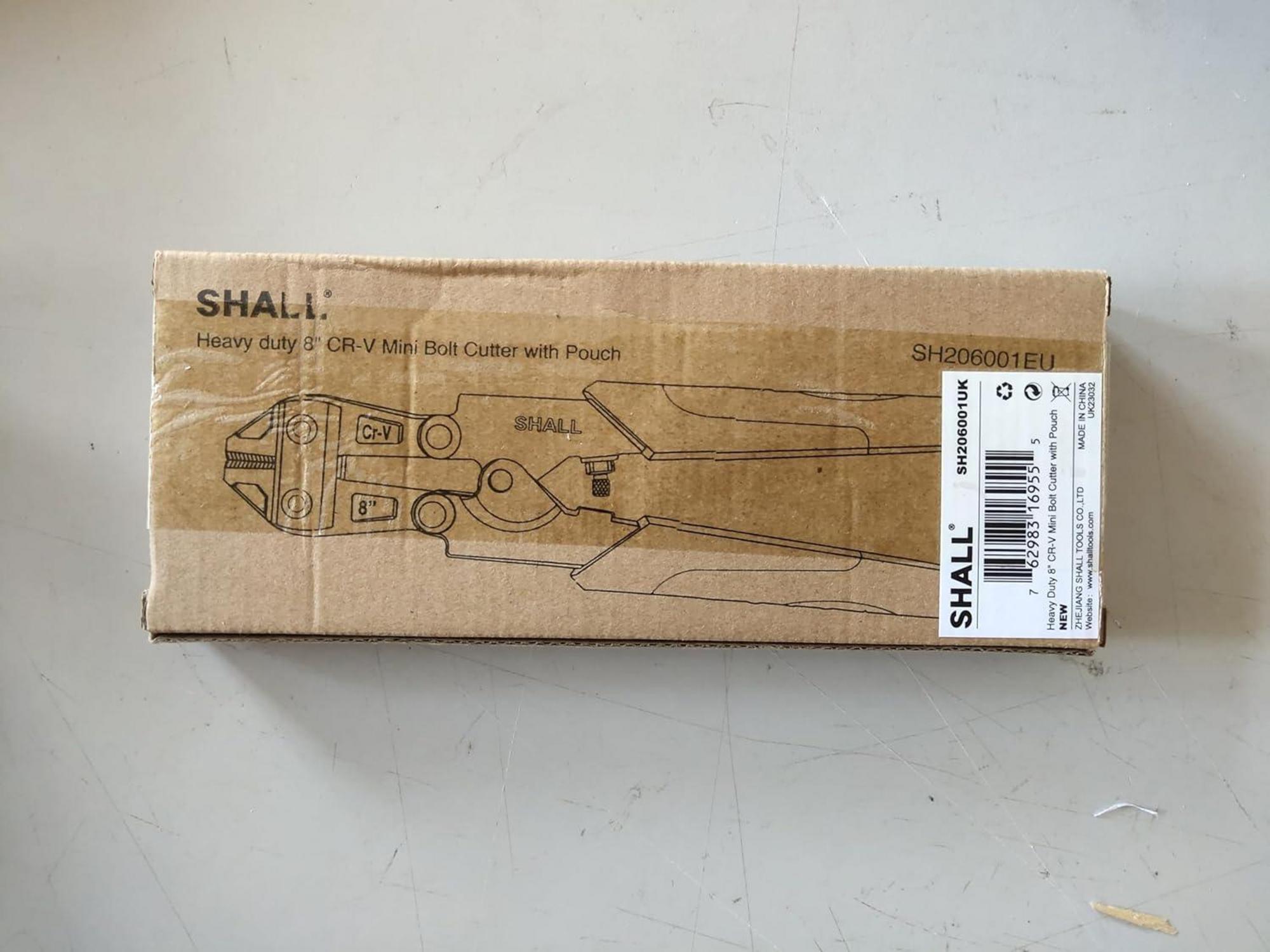 SHALL Mini-Bolzenschneider 210mm Heavy Duty Drahtschneider zweifarbiger ergonomischer Griff
